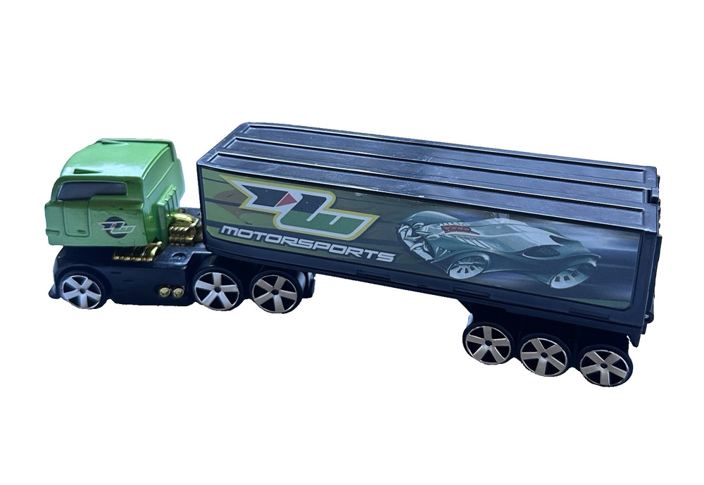 2006 Hot Wheels Motorsports Diecast Semi Truck Transportation Tractor Trailer